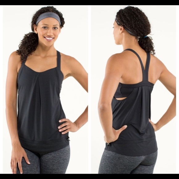 lululemon athletica Tops - Lululemon rest less built in bra tank